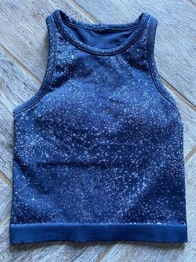 Lululemon tank top cropped ribbed size 2